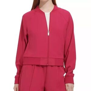 Andrew Marc Fuchsia Bomber Jacket